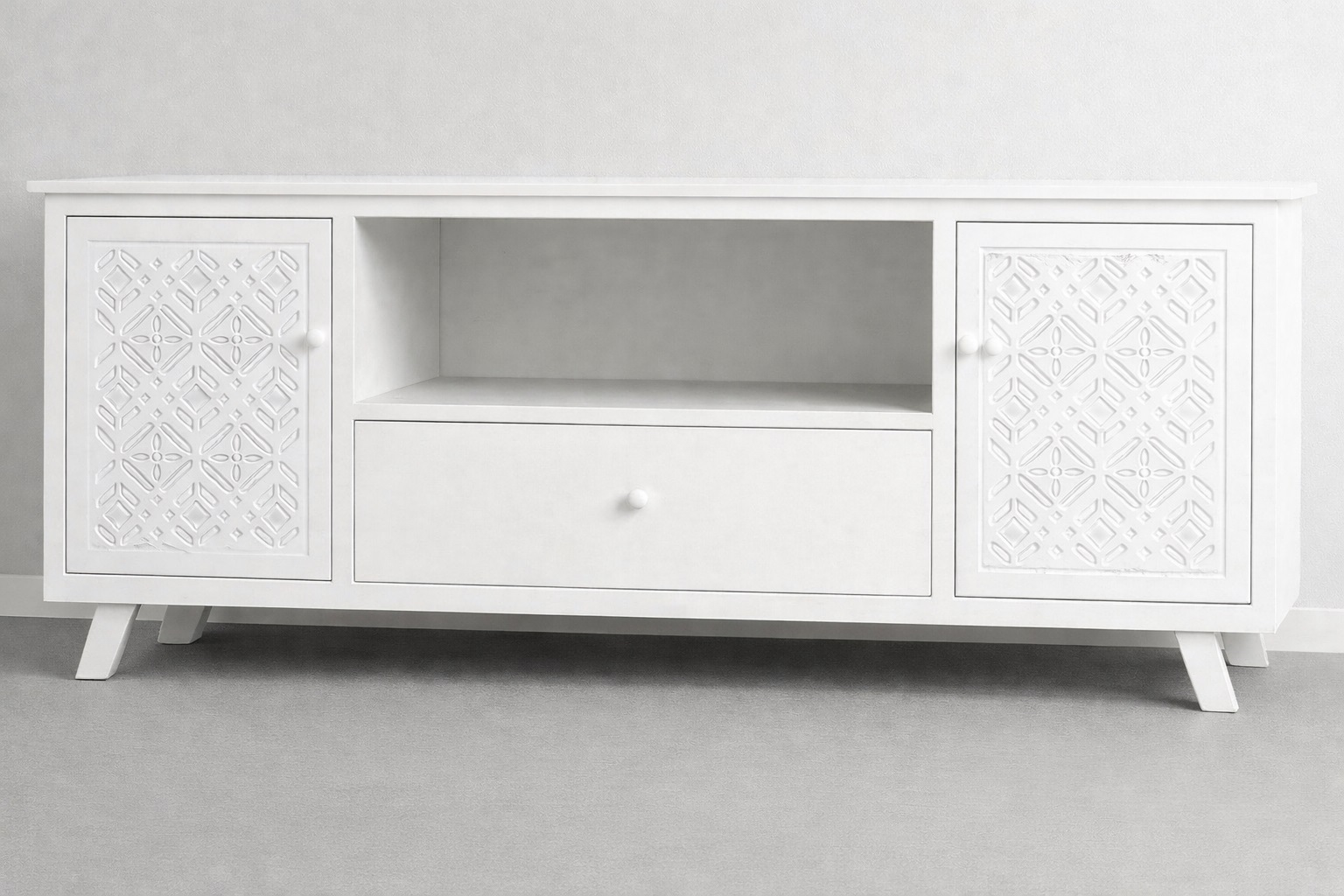 RACK PARA TV MARROQUI 140X40X60 BLANCO